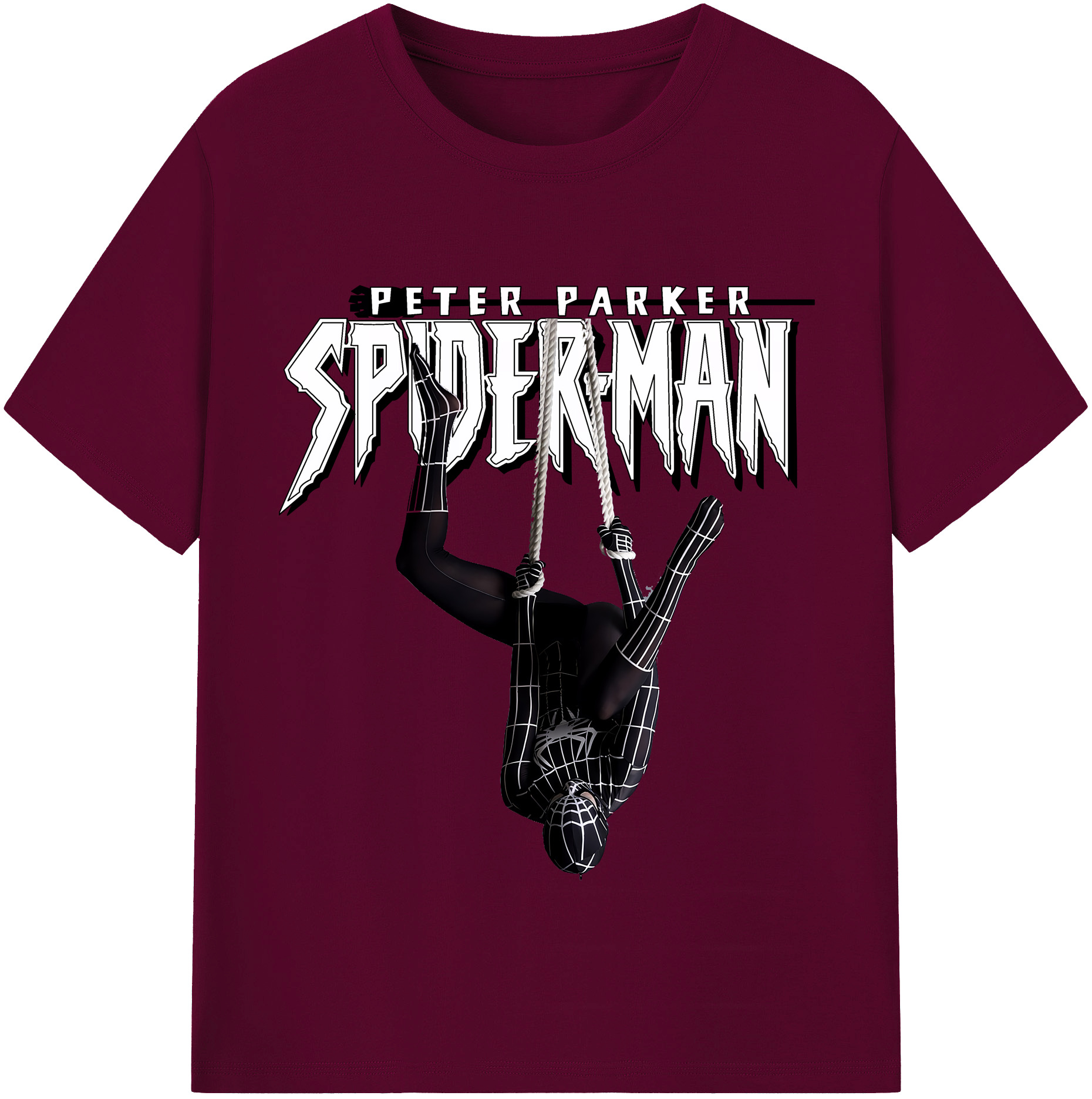 （画像用） Spider Man スパイダーマン レディースカジュアルプリントTシャツ（綿100％）